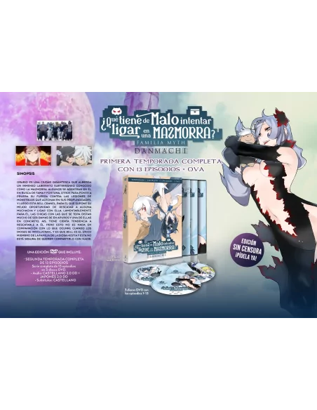 Danmachi Temporada 1 en DVD
