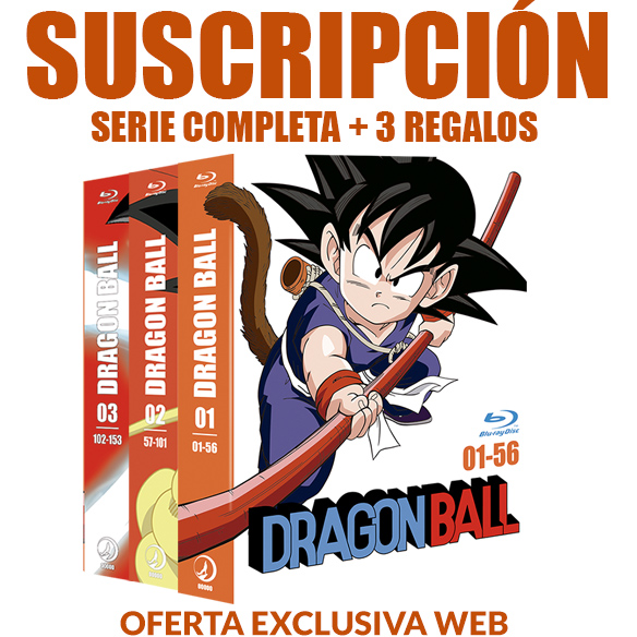 Suscripción Dragon Ball Adventure Bluray + 3 Regalos
