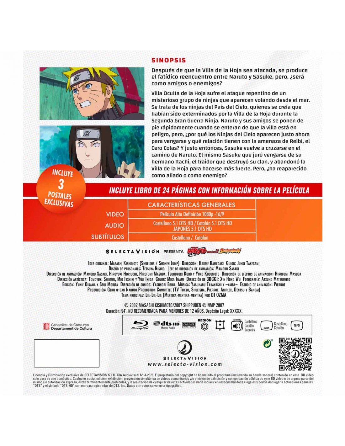 Naruto Shippuden Película 1. Naruto shippuden: La película (4) Formato  Blu-Ray