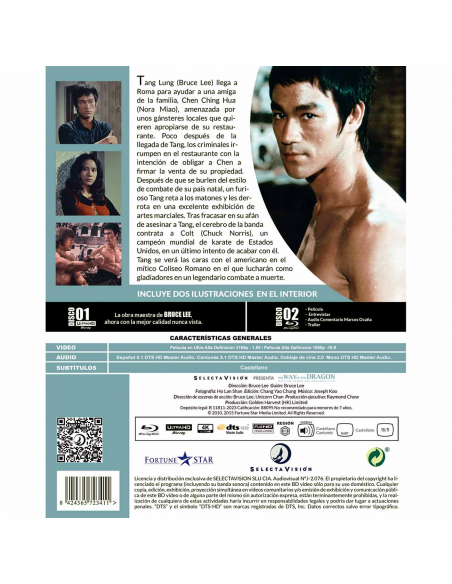 El Furor Del DragÓn. EdiciÓn 4k Ultra Hd + Blu-ray