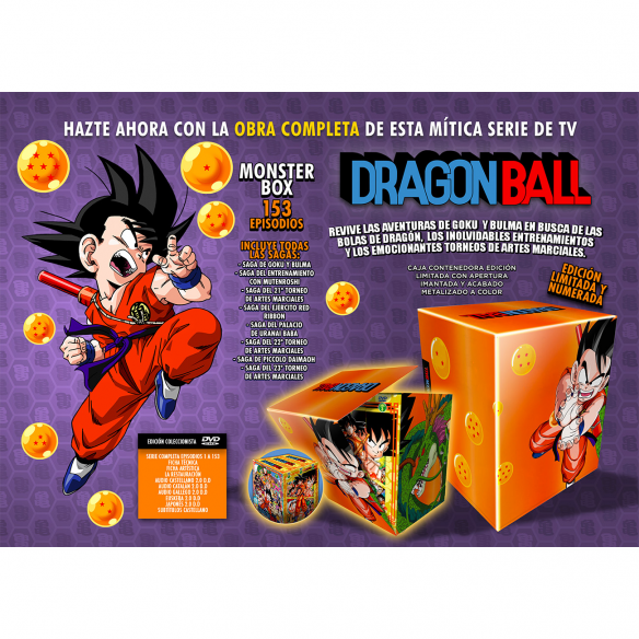 dragon ball saga completa box 1-3 nuevo 37 disc - Comprar Séries