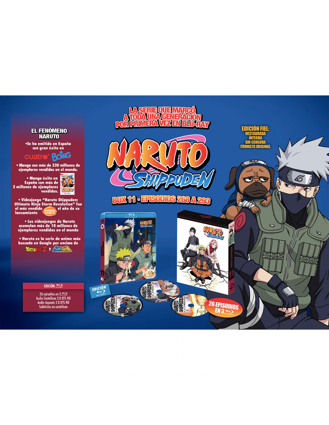 NARUTO SHIPPUDEN BOX 11 Formato Blu-Ray