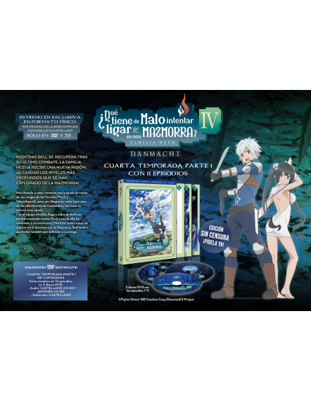 Danmachi Temporada 4 parte 1. Episodios 1 a 11