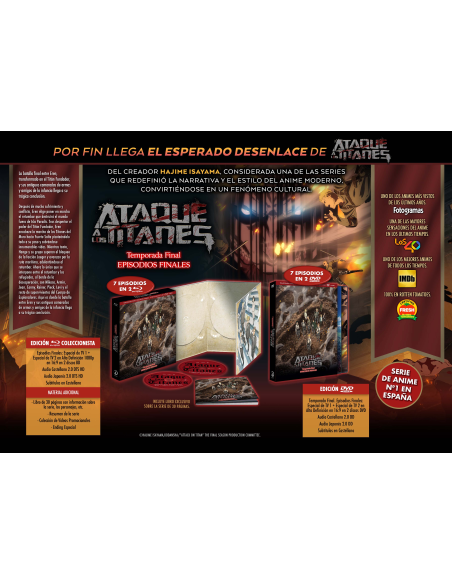 Ataque a los titanes Los capitulos finales