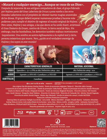 ARIFURETA TEMPORADA 2. Episodios 1 a 13 + 2 OVA