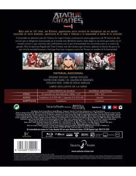 Ataque a los titanes - Serie completa - en Bluray