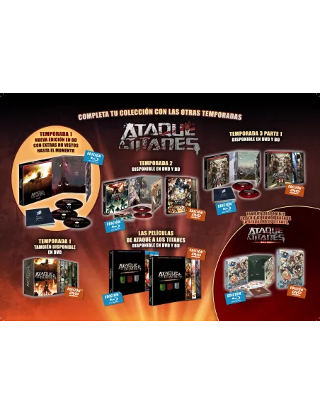 Ataque a los titanes - Serie completa - en Bluray