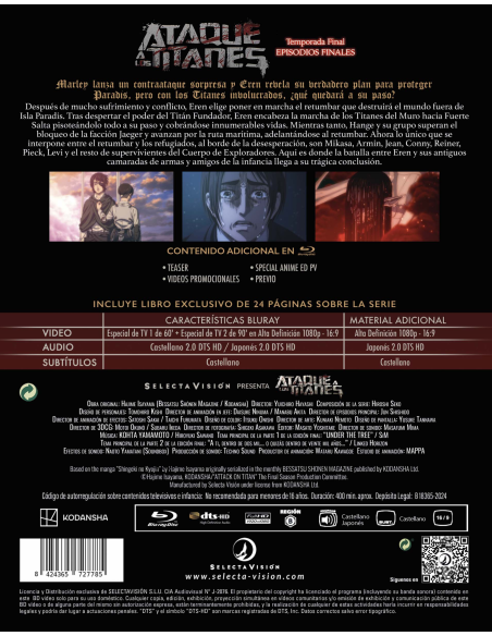 Ataque a los titanes - Serie completa - en Bluray