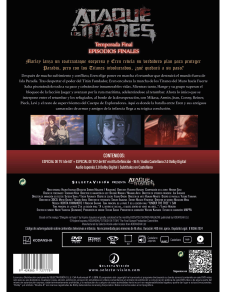 Ataque a los titanes - Serie completa - en Bluray