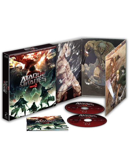 ATAQUE A LOS TITANES TEMPORADA 2. Episodios 1 a 12. Edición Coleccionista Bluray