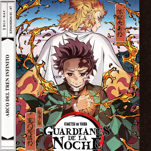 GUARDIANES DE LA NOCHE: KIMETSU NO YAIBA T2P1. Arco del tren infinito. Episodios 1 a 7. BLU-RAY