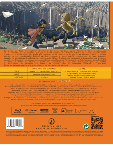 MADE IN ABYSS TEMPORADA 1 BLURAY (2025)