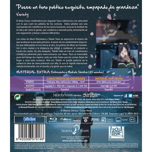 5 Centímetros Por Segundo - Ed. Bd Combo 2