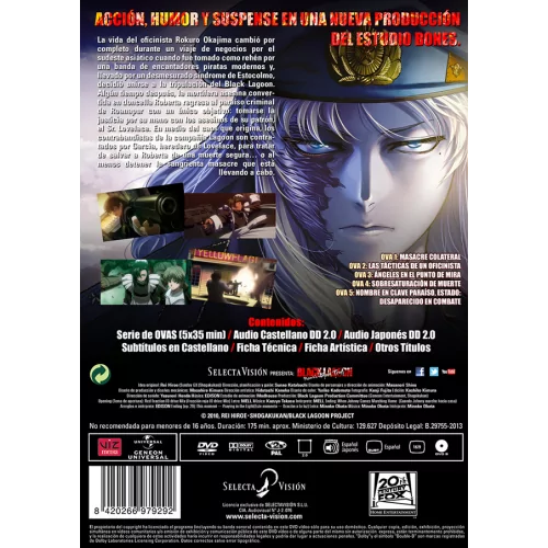 Black Lagoon: Roberta's Blood Trail (5 Ovas).- Edición Dvd 2