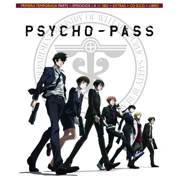 Psycho-Pass - Primera Temporada Parte 1: Episodios 1 a 11 - 2 Blu-ray + EXTRAS + CD BSO + LIBRO