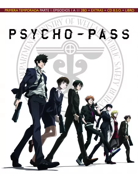 Psycho-pass - Primera Temporada Parte 1: Episodios 1 A 11 - 2 Blu-ray + Extras + Cd Bso + Libro