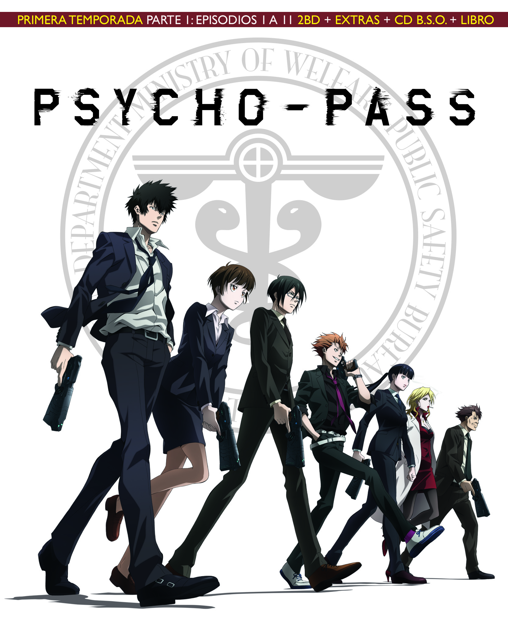 Psycho-pass - Primera Temporada Parte 1: Episodios 1 A 11 - 2 Blu-ray + Extras + Cd Bso + Libro