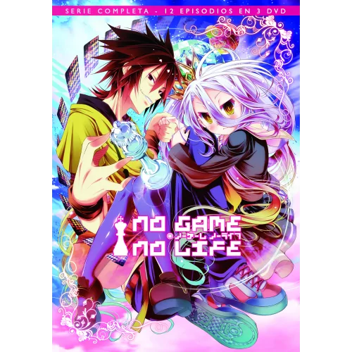 No Game No Life - Serie Completa 12 Episodios En 3 Dvd