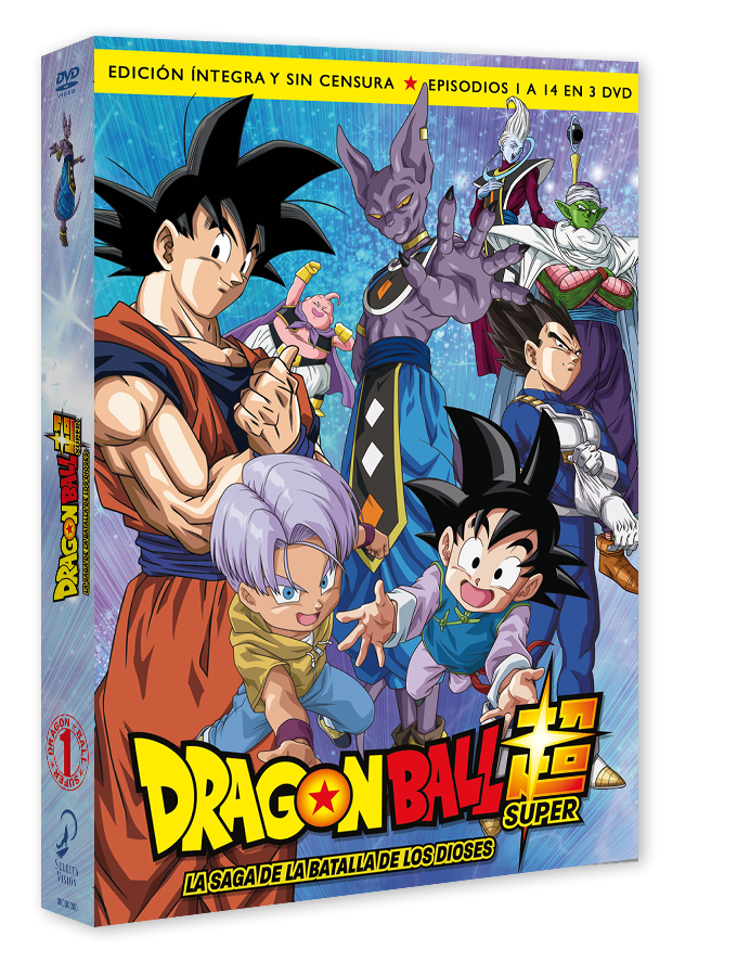 Dragon Ball Super. Box 1. La Saga De La Batalla De Los Dioses Episodios 1 A 14. Dvd