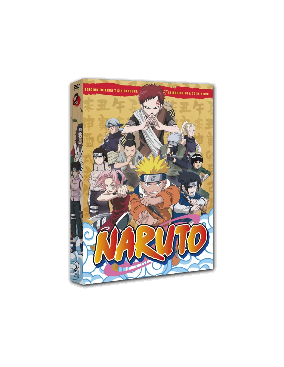 Naruto. Temporada 2. Episodios 26 a 50. DVD