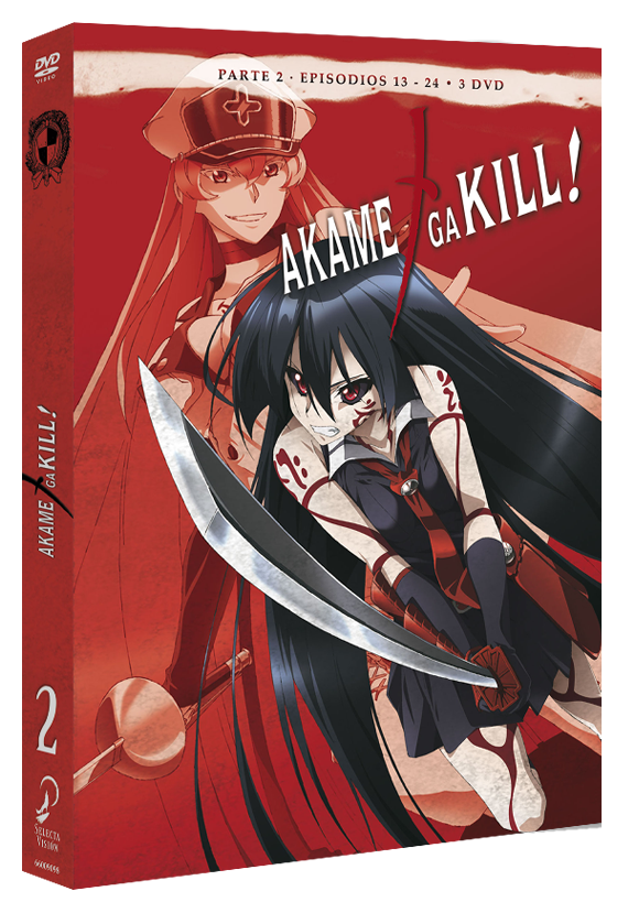 Akame Ga Kill Episodios 13 A 24. Dvd