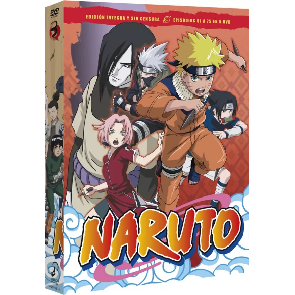 NARUTO - BOX 3 Episodes 51 to 75