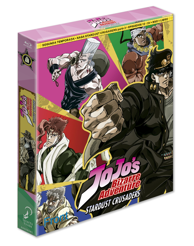 Jojo´s Bizarre Adventure Stardust Crusaders Temporada 2 Parte 2 Episodios 13 A 24 (1bd +bso+libro) Edición Coleccionista.