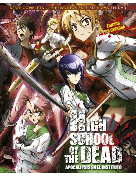 High School Of The Dead. Serie Completa 12 Eps 3 Bd+ova Dvd