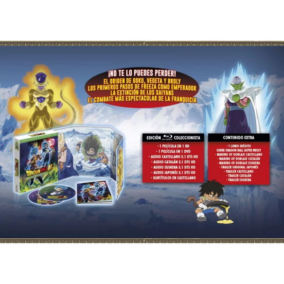 Dragonball Super Broly La Película Blu-Ray+DVD+DVD Extras+Libro. Edición  Coleccionista