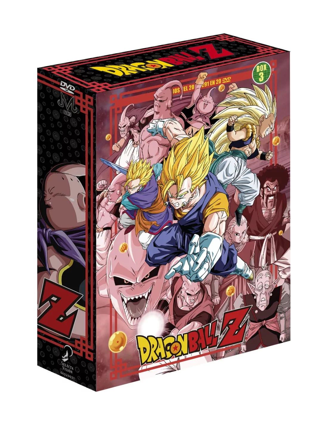 Dragon Ball Z Saga completo 18 DVD caixa 3 novos capítulos 200-291