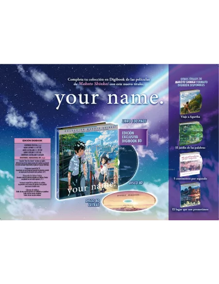 Your Name. Digibook Blu-ray
