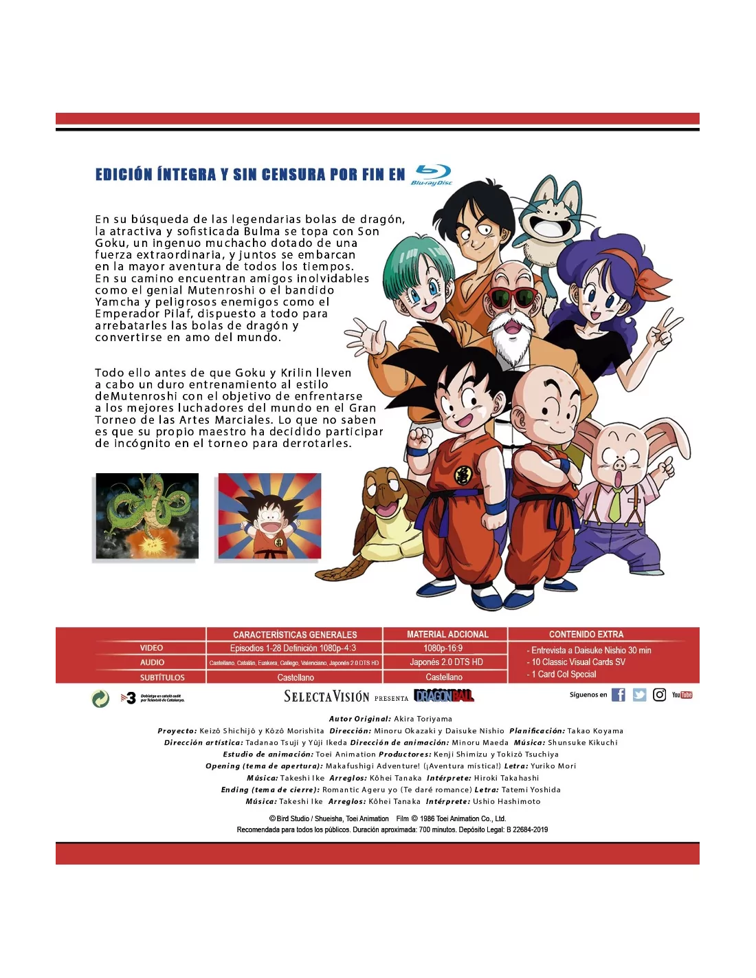 DRAGON BALL BOX 1 episodios 1 a 28 Bluray