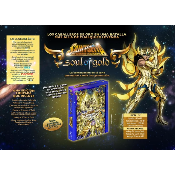 Saint Seiya: Soul of Gold - Así es la edición en castellano