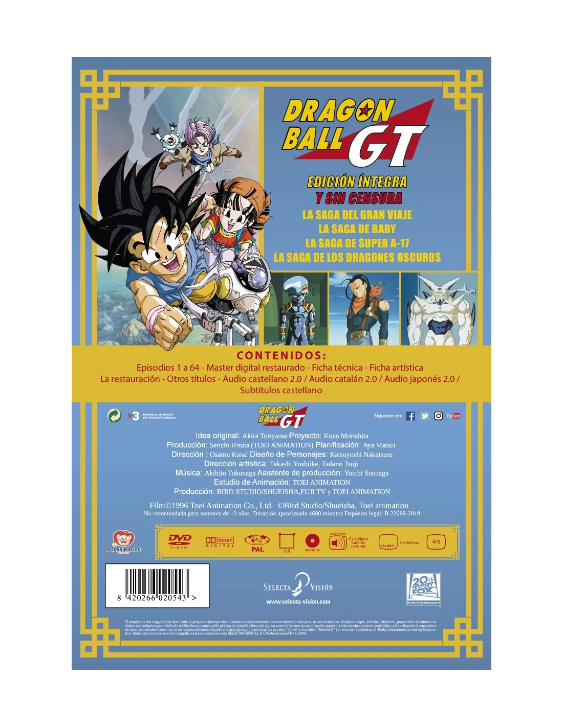 Revista mangazone especial Dragon ball gt. Volumen 1 Op y ed Guía de  capítulos 01 al 41. Descripción de personajes. Español full…