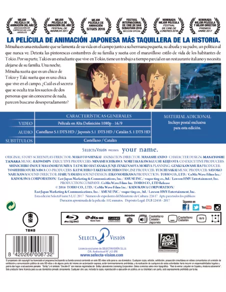 YOUR NAME BLURAY