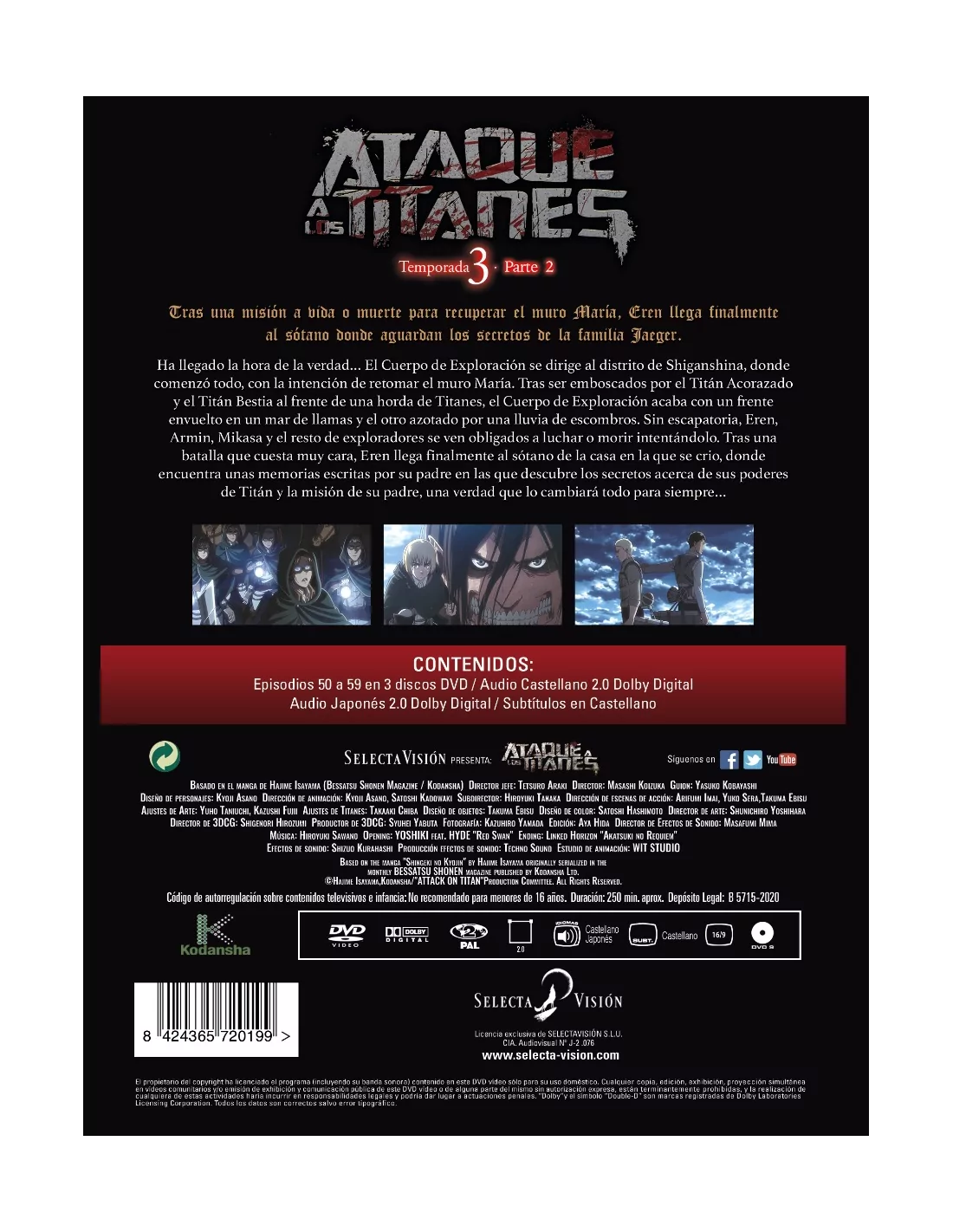 Dvd Ataque Dos Titans Dublado Shingeki Kyojin Temp 1 2 3 - Escorrega o Preço