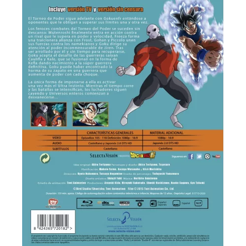 Dragon Ball Super Box 9 Bluray Coleccionista Episodios 105 Al 118