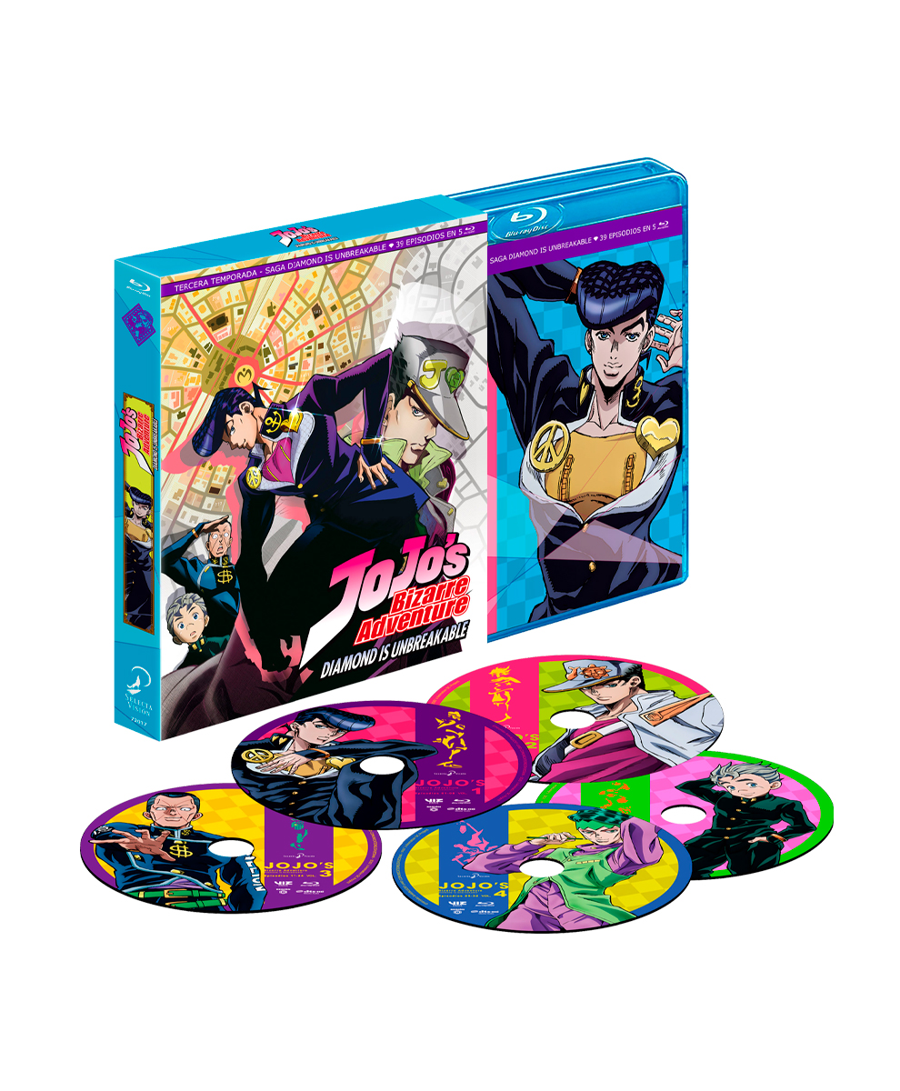 Jojo´s Bizarre Adventure Diamond´s Unbreakable Temporada 3 Blu-ray