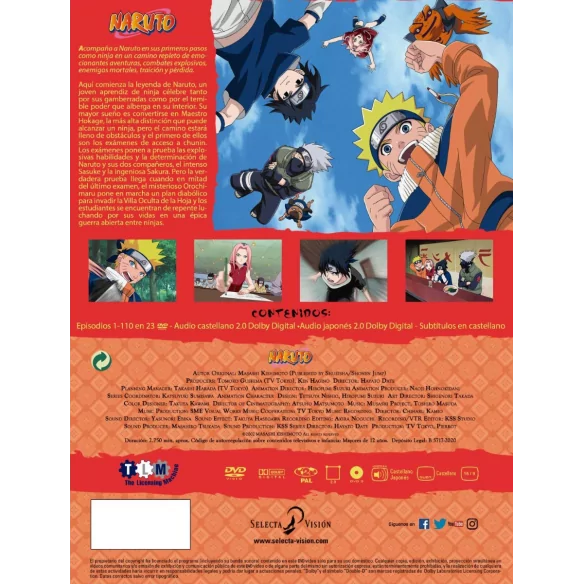 Naruto Box 7 Episodios 151 A 175 [DVD]