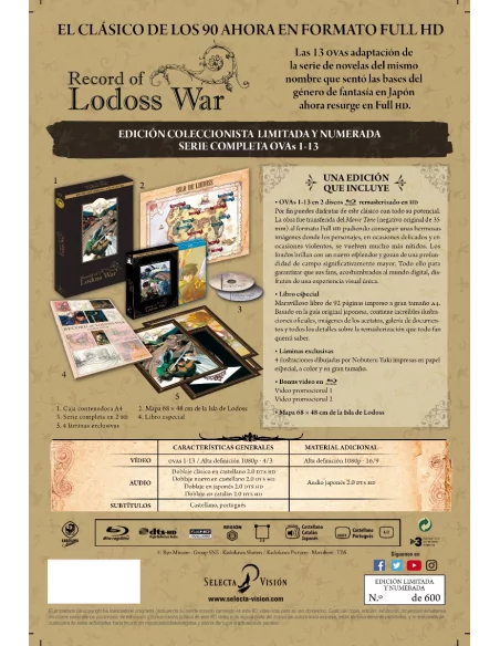 Record Of Lodoss War Serie Completa Bluray Edición Coleccionistas