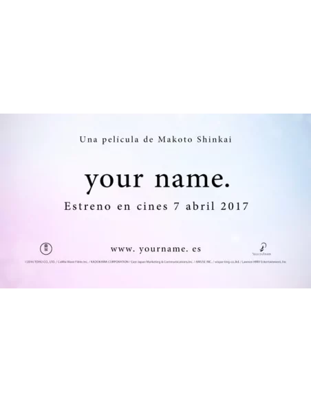 Your Name. Digibook Blu-ray