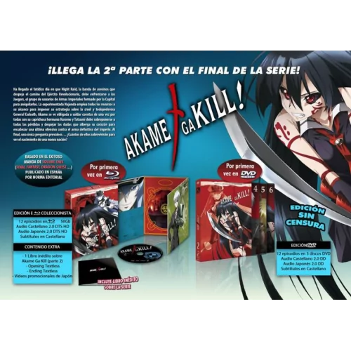 Akame Ga Kill Episodios 13 A 24. Dvd 2