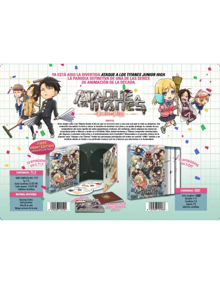 Ataque A Los Titanes Junior High. Serie Completa. Bluray
