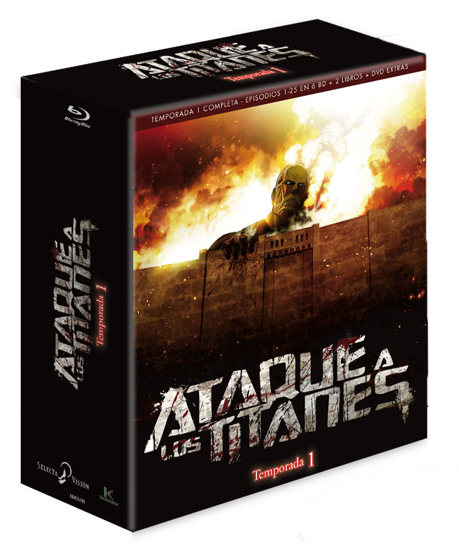 Ataque A Los Titanes Temporada 1 Blu-ray - Episodios 1 A 25