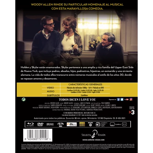 Todos Dicen I Love You (woody Allen 1996)  Bd + Dvd (combo) 2