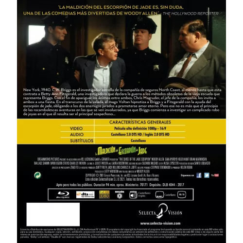 La MaldiciÓn Del EscorpiÓn De Jade (woody Allen 2001)  Bd... 2