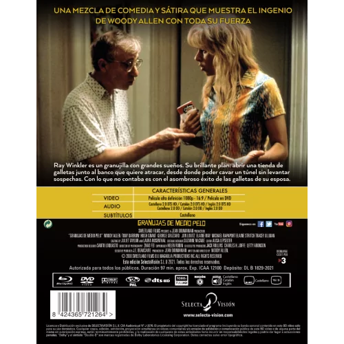 Granujas De Medio Pelo (woody Allen 2000)  Bd + Dvd (combo) 2