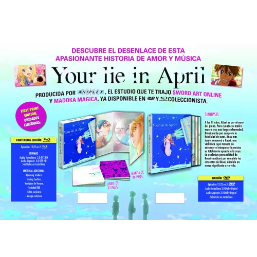 Your Lie In April Parte 2. Ep. 12-22 - Bd 2