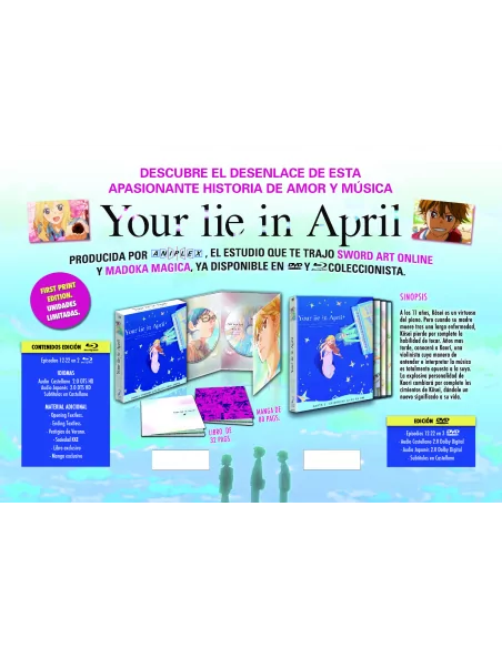 Your Lie In April Parte 2. Ep. 12-22 - Bd