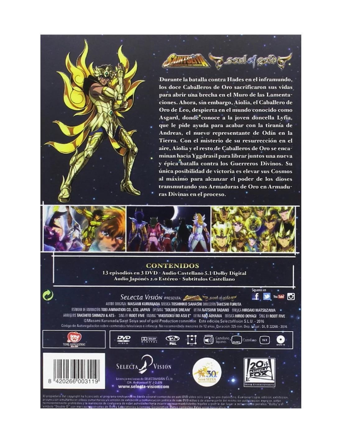 Animation - Saint Seiya Soul Of Gold 2 (DVD+CD) [Japan LTD DVD] BCBA-4703